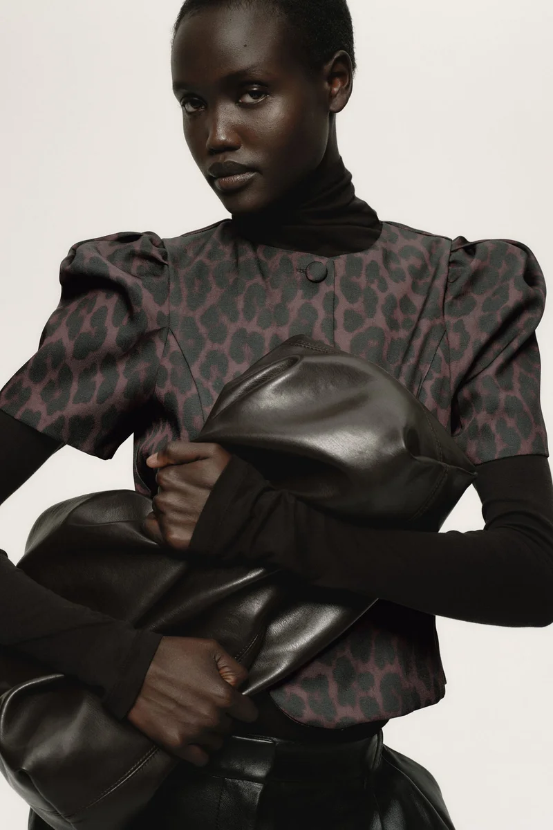 H&M Puff-sleeved blouse